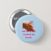 Hand Hygiene Ronde Button 5,7 Cm (Voorkant /achterkant)