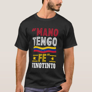 Hand Ik Heb Geloof I Flanel van de Vinotinto I Ven T-shirt