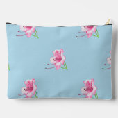 Hand illustrated Blue & Pink Flowewith Robin Scene Etui (Achterkant)