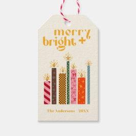 Hand-Illustrated Merry + Bright Christmas  Cushion Cadeaulabel
