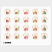 Hand-Illustrated Merry + Bright Christmas Sticker (Vel)