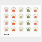 Hand-Illustrated Merry + Bright Christmas Sticker (Vel)