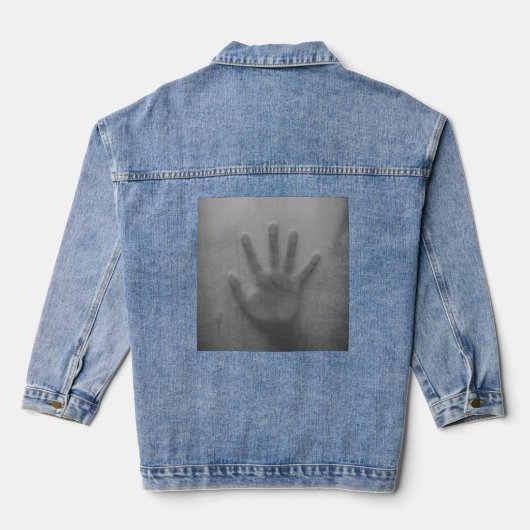 hand in de douche denim jacket (Achterkant)