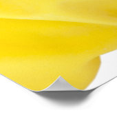 hand in gele latexhandschoen poster (Hoek)