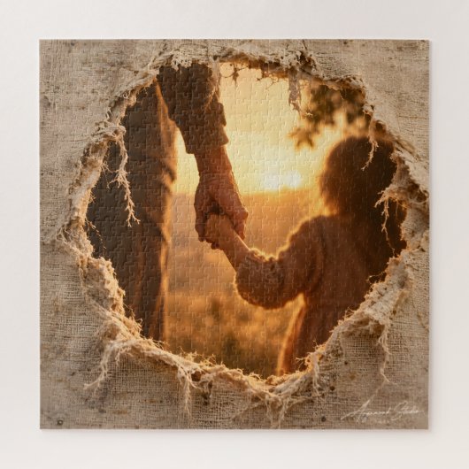 Hand in Hand Legpuzzel (Verticaal)
