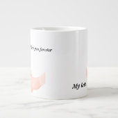 Hand in Hand Love Art - Ouder & Kind Holding Hand Grote Koffiekop (Voorkant)