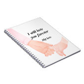 Hand in Hand Love Art - Ouder & Kind Holding Hand Notitieboek (Rechterzijde)