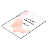 Hand in Hand Love Art - Ouder & Kind Holding Hand Notitieboek (Linkerzijde)