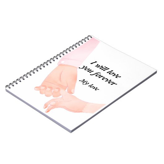 Hand in Hand Love Art - Ouder & Kind Holding Hand Notitieboek (Linkerzijde)