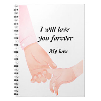 Hand in Hand Love Art - Ouder & Kind Holding Hand Notitieboek