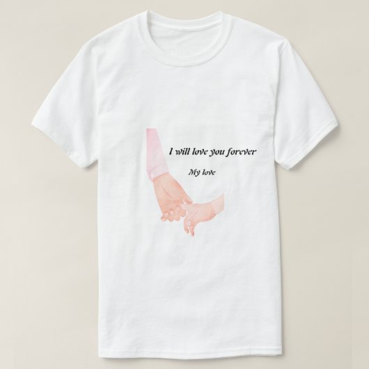 Hand in Hand Love Art - Ouder & Kind Holding Hand T-shirt (Design voorkant)