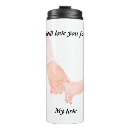 Hand in Hand Love Art - Ouder & Kind Holding Hand Thermosbeker