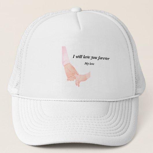 Hand in Hand Love Art - Ouder & Kind Holding Hand Trucker Pet (Voorkant)