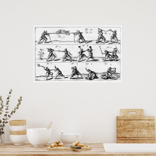 hand in hand tegen demo - Poster (Keuken)