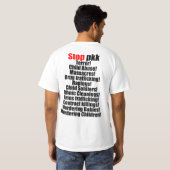 Hand in hand tegen pkk-terrorisme t-shirt (Achterkant volledig)