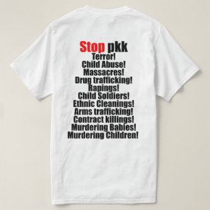 Hand in hand tegen pkk-terrorisme t-shirt