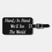 Hand in hand We zien het Bagagelabel van de wereld (Voorkant horizontaal)