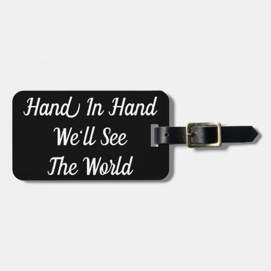 Hand in hand We zien het Bagagelabel van de wereld (Voorkant horizontaal)