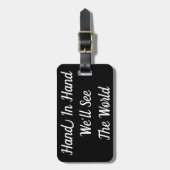 Hand in hand We zien het Bagagelabel van de wereld (Voorkant verticaal)