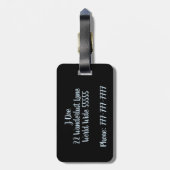 Hand in Hand Zullen We De Wereld Zien Bagage Label (Achterkant verticaal)