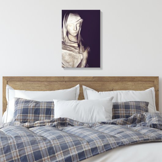 hand in hart canvas afdruk (Insitu (Slaapkamer))