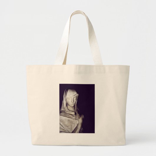 hand in hart grote tote bag (Voorkant)