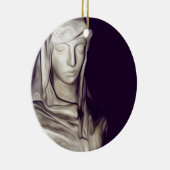 hand in hart keramisch ornament (Rechts)