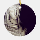 hand in hart keramisch ornament (Voorkant)