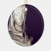 hand in hart keramisch ornament (Links)