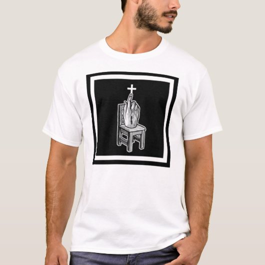 hand in stoel t-shirt (Voorkant)