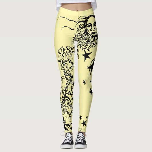 Hand Inked Designer Leggings (Voorkant)