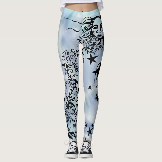 Hand Inked Designer Leggings (Voorkant)