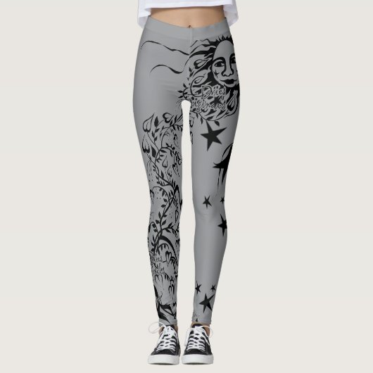 Hand Inked Designer Leggings (Voorkant)