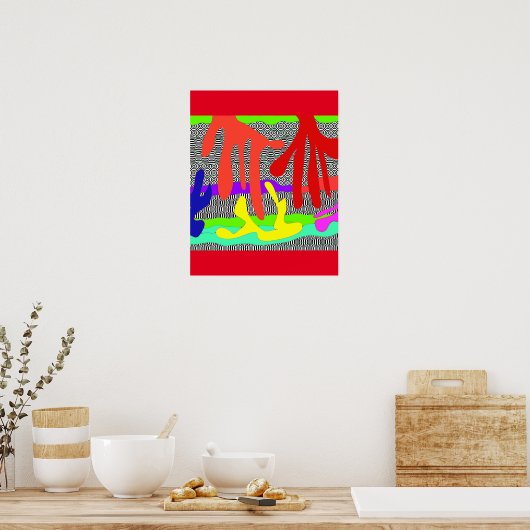 Hand Jive Poster Print (Keuken)