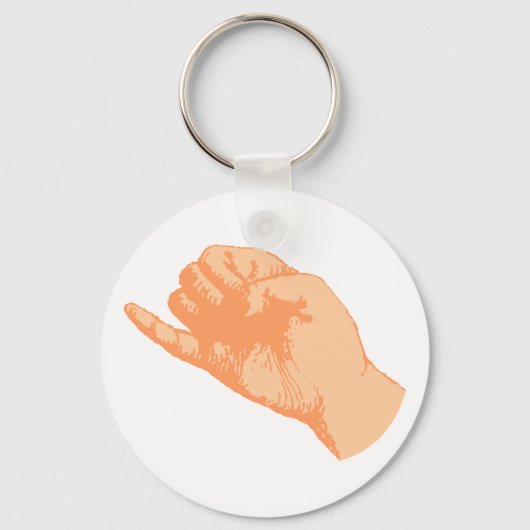 Hand kleiner Finger little finger pinkie pinky Sleutelhanger (Voorkant)