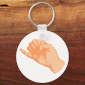 Hand kleiner Finger little finger pinkie pinky Sleutelhanger (Voorkant)