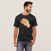 Hand kleiner Finger little finger pinkie pinky T-shirt (Voorkant volledig)