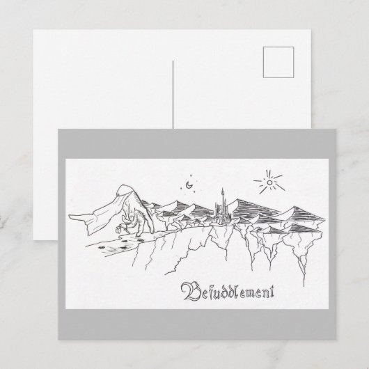 Hand Knight Briefkaart (Voorkant / Achterkant)