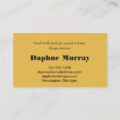 Hand Knitting Bright gekleurd Handspun Yarn Visitekaartje (Achterkant)