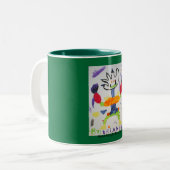 Hand Kong, door Brian Dodd Tweekleurige Koffiemok (Voorkant links)