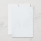 Hand Letter Roze Hete Luchtballon Bruiloft Recepti Kaart (Achterkant)