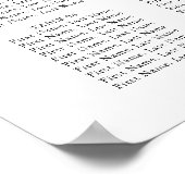 Hand Letter Welcome Chic Wedding Seating Chart Poster (Hoek)