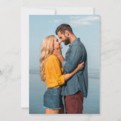 Hand Letterde 2 Fotosemionoverlay Save The Date (Achterkant)