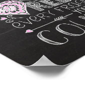 Hand Letterde bijbelschoorsteengeschrift Verse Cha Poster (Hoek)