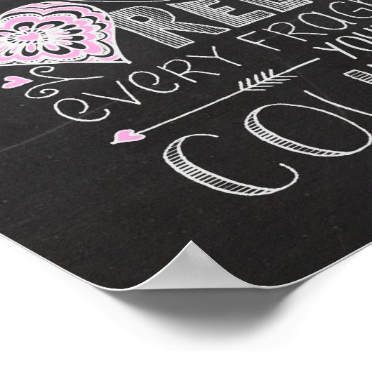 Hand Letterde bijbelschoorsteengeschrift Verse Cha Poster (Hoek)