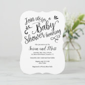 Hand Letterde Typografie van het Manuscript van he Kaart (Staand voorkant)