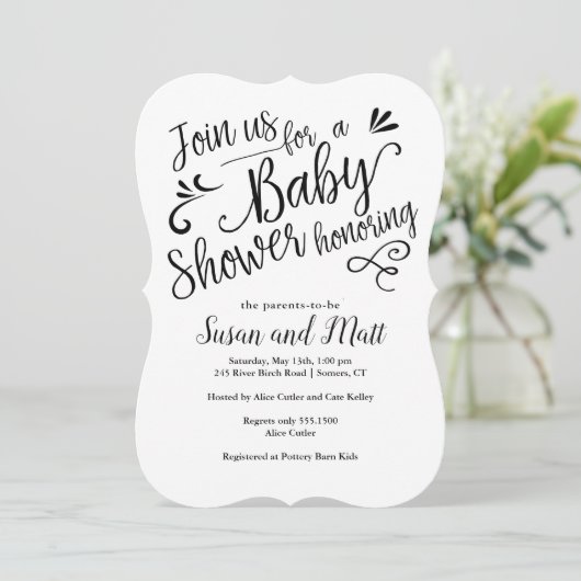 Hand Letterde Typografie van het Manuscript van he Kaart (Staand voorkant)