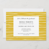 Hand Lettered Afstuderen Fotoaankondiging Geel Aankondiging (Achterkant)