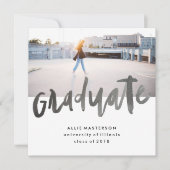 Hand Lettered Afstuderen | Kaart bekendmaking Squa (Voorkant)