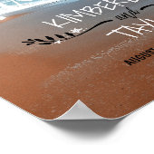 Hand Lettered Beach Wedding Welcome Sign Poster (Hoek)